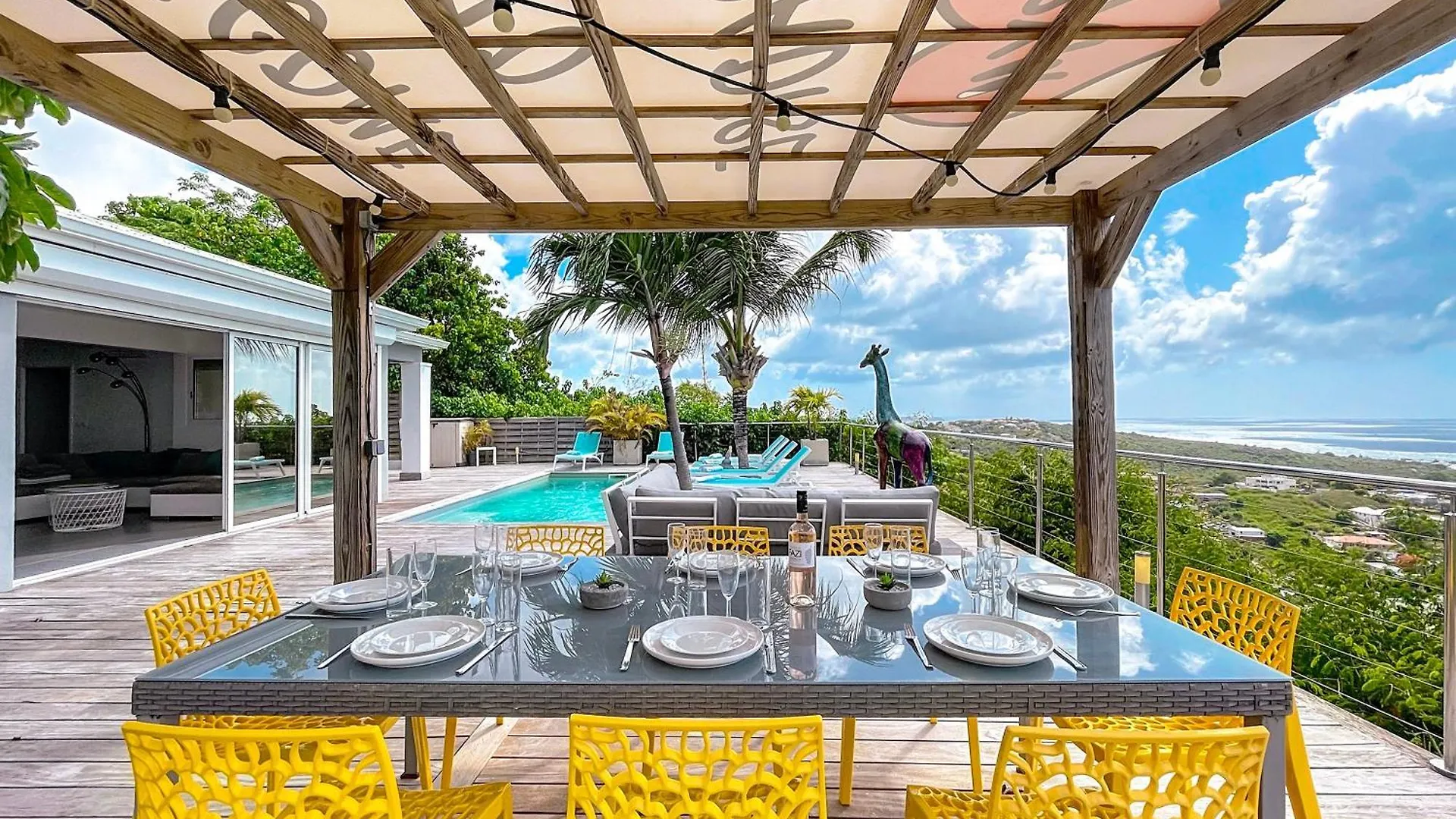Villa Sea View, 5 Min From The Beach, Overlooking The Caribbean Sea, Private Pool La Savane 0*,