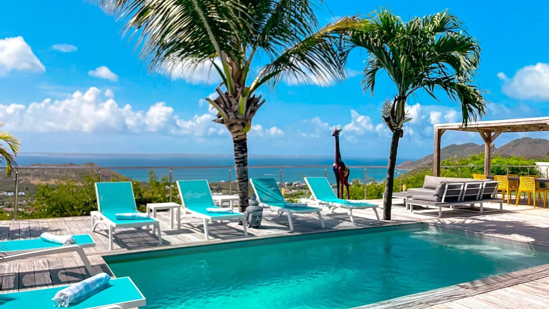 Villa Sea View, 5 Min From The Beach, Overlooking The Caribbean Sea, Private Pool La Savane